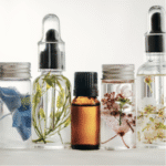 herbal essential oil bottles